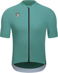 Santic Men's Cycling Jersey Short Sleeve Tops Pro Road Bike Shirt Full Zipper UPF 50+ Bicycle Jersey with Pockets