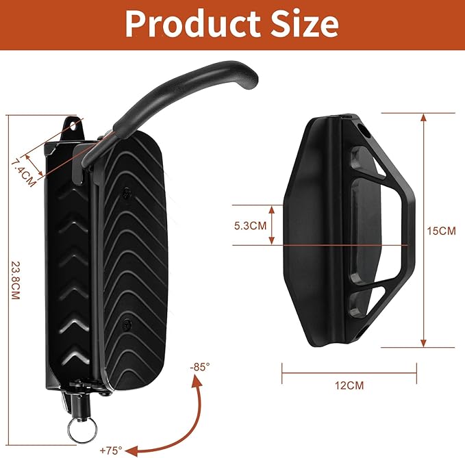 Cyfie Bike Rack Wall Mount, 150° Swivel & Space Saving, Garage Bike Hanger Hooks, Indoor Vertical Hanging Bike Rack Wall Mount Bicycle Mount Wall for Road Bike, Mountain Bike