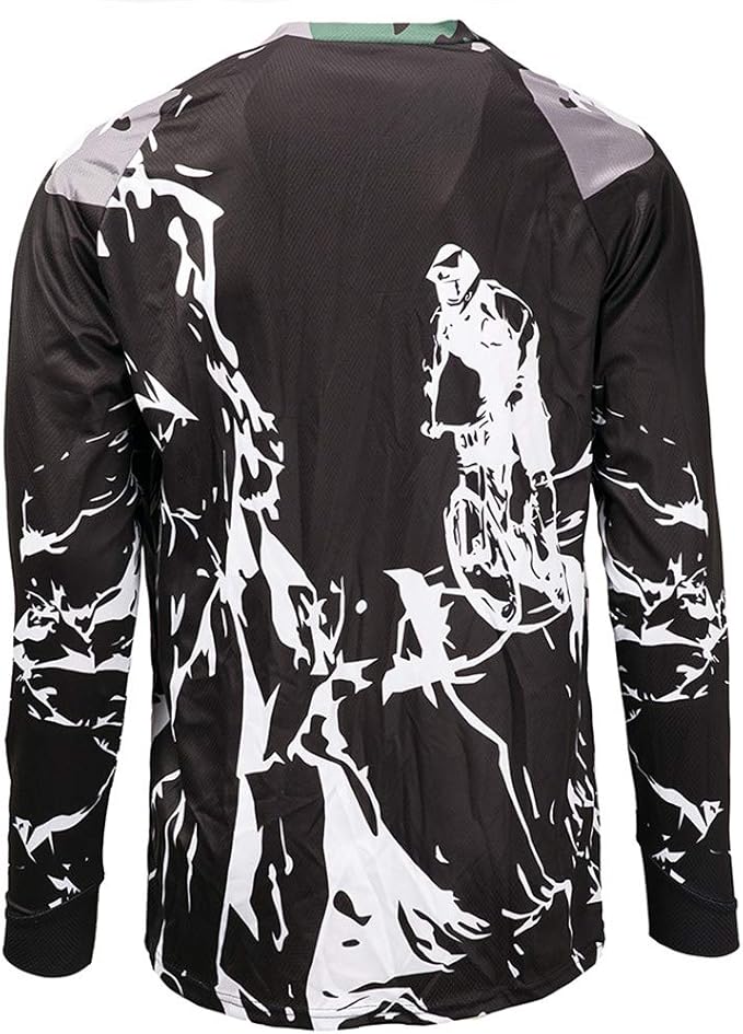 Cycling Jersey Long Sleeve Men's Mountain Bike Motocross Jersey Long Sleeve MTB T-Shirt
