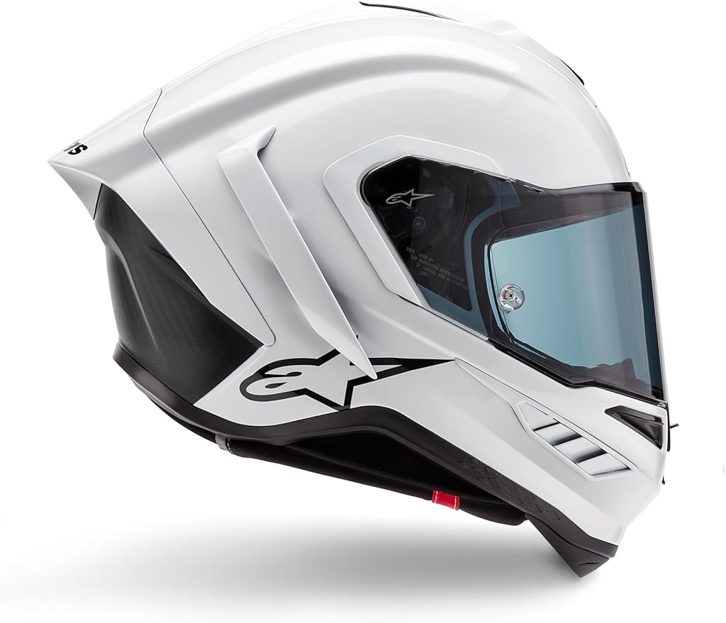 Alpinestars Supertech R10 Solid Helmet, Carbon Shell, CE-Certified, Advanced Ventilation & Fit