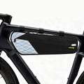 ENLEE Bicycle Frame Bag, 2.5L Large Mountain Bike Frame Bag, Waterproof & Shockproof Triangle Bike Bag Perfect Storage Phone/Tool For Road Gravel Bikes, Easy Installation With Straps, White