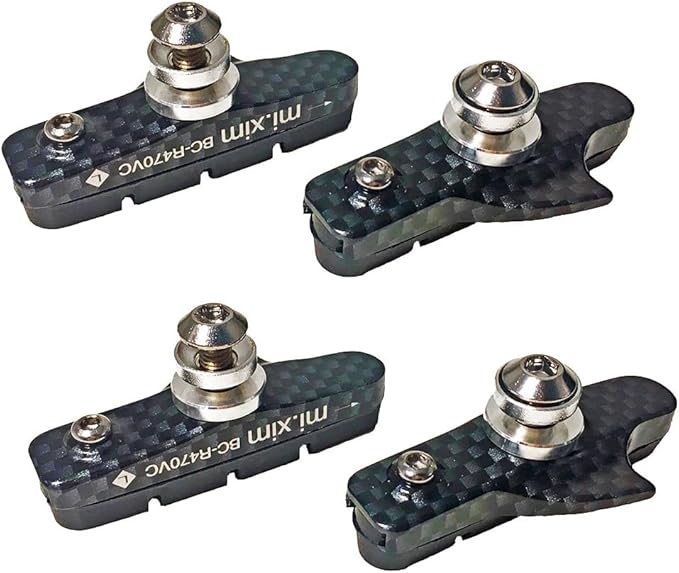 4PCS Premium Bike Brake Pads, Professional Mountain Bicycle V-Brake Pads, Bike Brake Blocks Kit