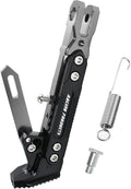 Universal Motorcycle Kickstand Accessories Motor Modified CNC Aluminum Alloy Adjustable Tripod Holder Kickstand Foot Side Support Stand Motor Scooter Motorbike Dit Pit Bike (gray)