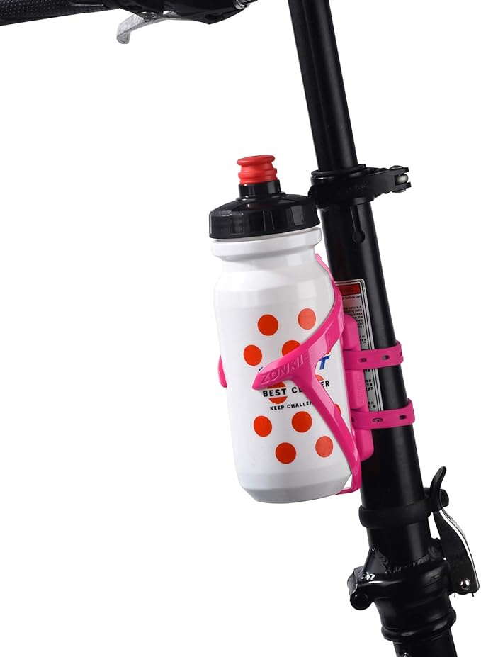 ZONKIE Bike Bottle Cage Mounting Base, Cup Mounting Base for Many Kinds Bikes, Fits Most Stroller Drink Holder, Silicone Material, Many Colors are Available.