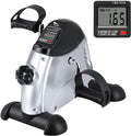 Mini Exercise Bike, himaly Under Desk Bike Pedal Exerciser Portable Foot Cycle Arm & Leg Peddler Machine with LCD Screen Displays