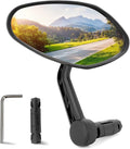 Arkham Bike Mirror for Handlebar HD Bar End Bicycle Mirror Thickened Auto-Grade Glass for Handlebar Rearview Mirror Multi-Angle Adjustable, E-Bike Universal(Oval Single)
