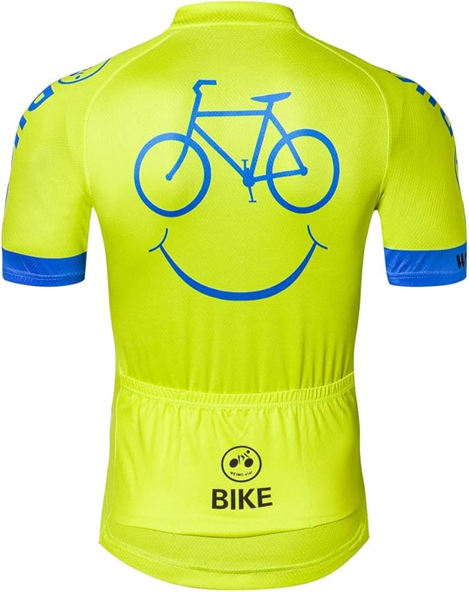 Cycling Jersey Men Full Zip Bike Shirt Racing Top Bicycle Clothing