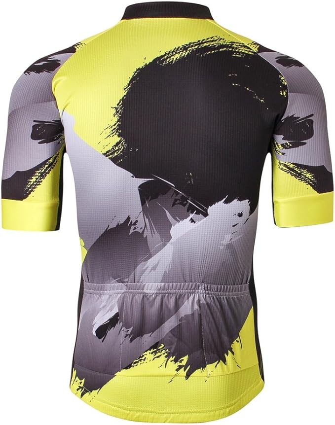 Weimostar Men's Cycling Jersey Men Mountain Bike Jerseys Short Sleeve Tops S-5XL