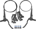 MT200 Hydraulic Disc Brake Set,2 Piston Left Front 850mm & Right Rear 1450mm, Aluminum Alloy Hydraulic Bike Brakes Mountain Bike Hydraulic Brake Fit 160mm Rotors Hydrauli Brake