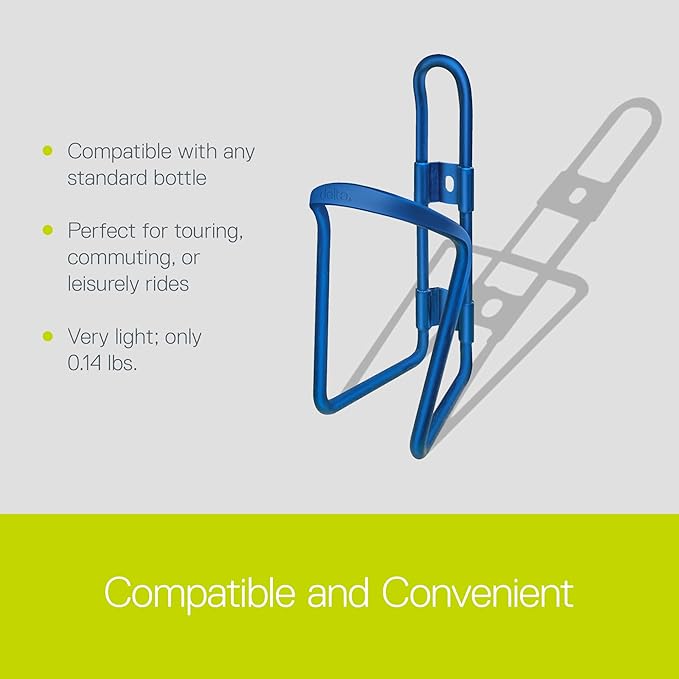 Lightweight Bike Water Bottle Holder by Delta Cycle - Bottle Cage Holder Mount - Compatible with Any Standard Water Bottle - Easy Installation Quickly Mounts to Any Bike