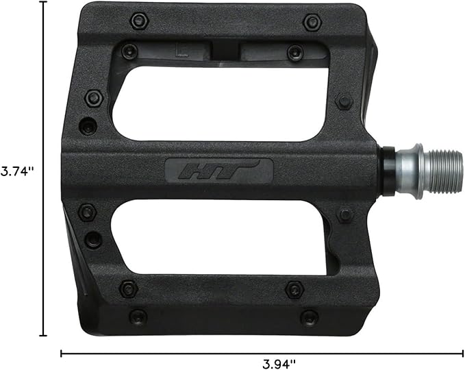 HT Components PA12A Pedals - Platform Aluminum 9/16 Black