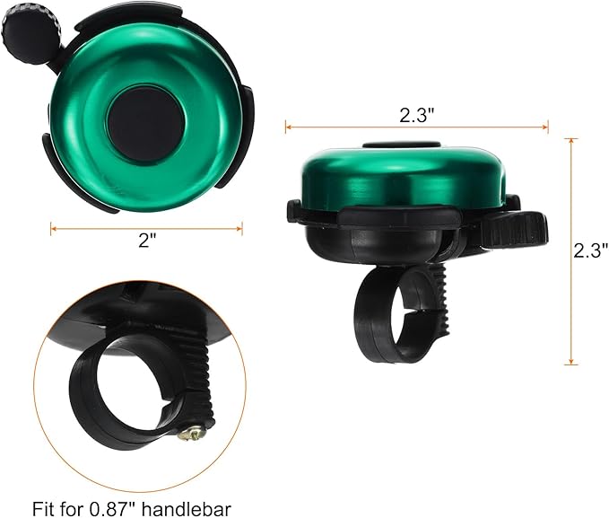 HARFINGTON Bike Bell Aluminum Classic Bicycle Bell with Loud Crisp Clear Sound Bike Ring Bell Bike Accessories for Adults Children Road Mountain Bike