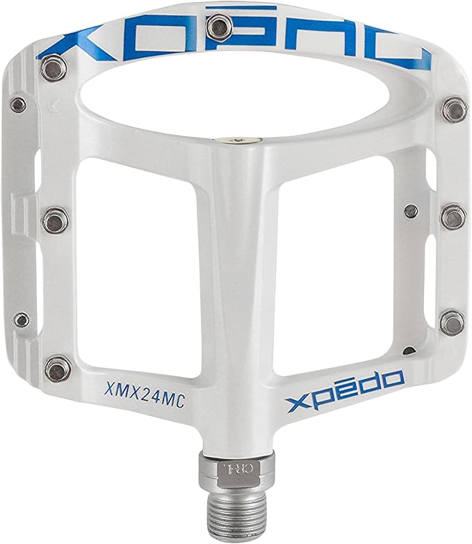 Xpedo Spry Flat Bicycling Pedals | Magnesium Body, 11mm Low-Profile, 106x100mm Platform, 28 Steel Replaceable Pins | MTB Trail/Enduro