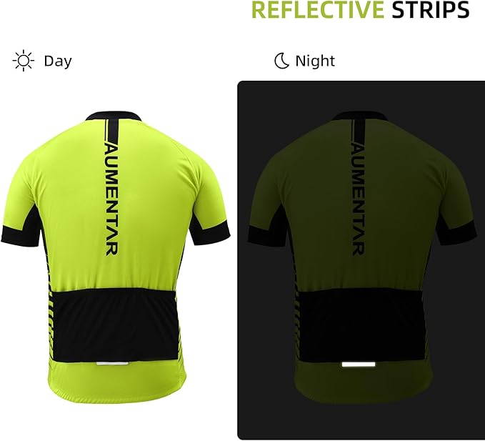 Men's Cycling Bike Jersey Long Sleeve - Moisture Wicking, Breathable, Quick Dry Biking Shirt Full Zipper