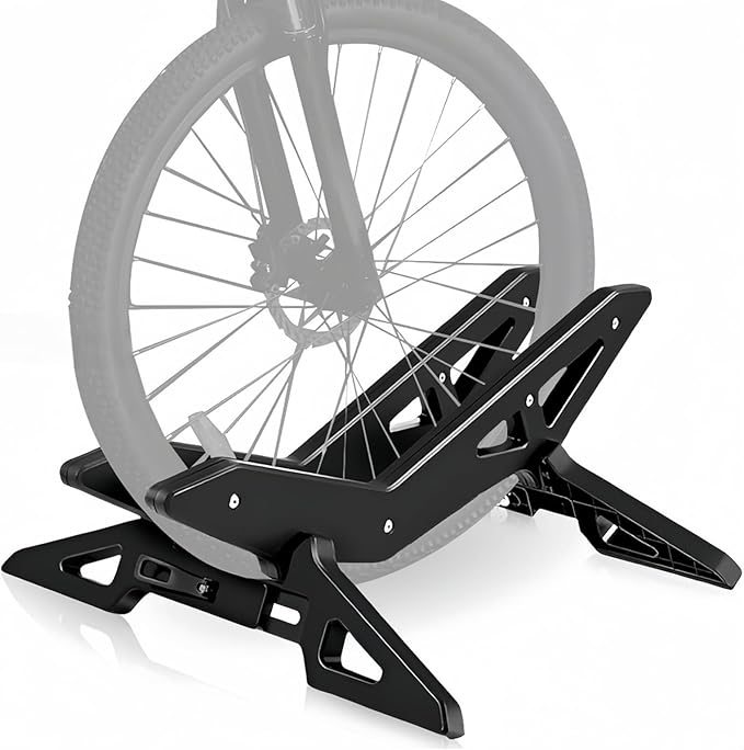 Bike Stand Portable Floor Rack,Bicycle Park Bracket Adjustable Bike Floor Stand Storage Fit 20"-29" Mountain Road Bicycle for Indoor Home Garage Parking,Black