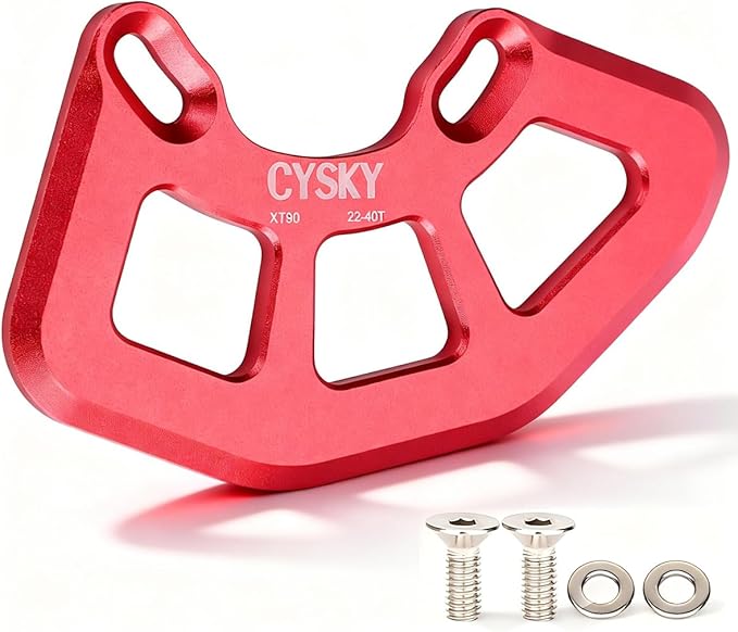 CYSKY Alloy MTB Bash Guard - Chain Ring Protector, ISCG05 Bike Chain Guard for 22T-40T Single Chainring, Chainstay Protector for Mountain Bike, Downhill, BMX