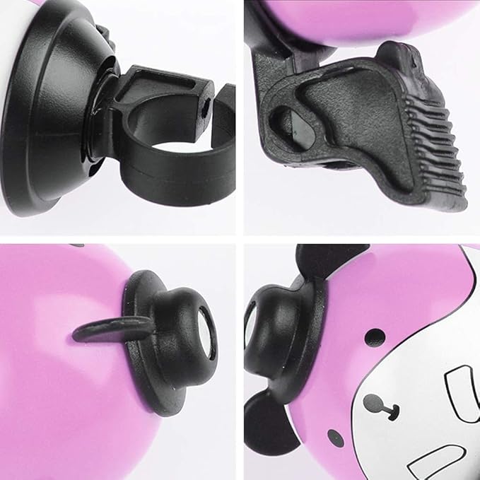Kids Bike Bell, 360° Rotatable Cartoon Cycling Bell for Girls Boys and Adult, Loud Crisp Clear Sound Bicycle Handlebar Ring Horn, Children's Bike Accessories