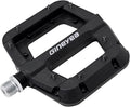 Bike Pedals, Universal Fit 9/16" Non-Slip Lightweight Nylon Fiber Bicycle Pedals Wide Flat Platform for Road Mountain BMX MTB Bike