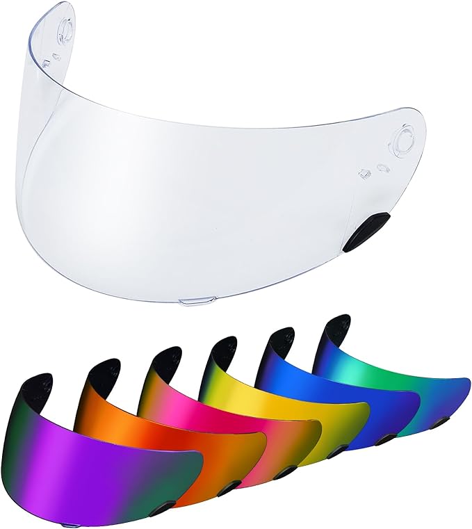 PSLER Qualifier Visor- Qualifier DLX Helmet Visor Motorcycle Face Shield Accessories Replacement for Bell Qualifier/Star/Vortex/RS-1/Revolver,Clear