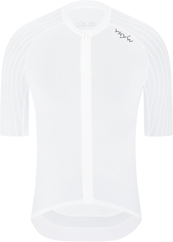 YKYWBIKE Cycling Jersey Men Aero Race Fit, Road Bike Jersey Short Sleeved Moisture Wicking, Breathable,Zip Pocket,UPF50＋