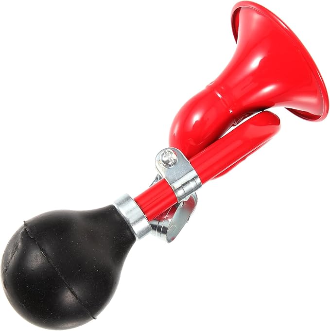 Loud Squeeze Air Horn Portable Red Vintage Bicycle Bell for Mountain and Road Bikes Safe Riding Accessories