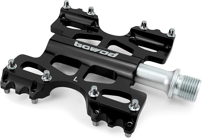 Bike Pedals 9/16" Lightweight Non-Slip Bicycle Platform Pedals - Fits Most Adult Bikes & Mountain Bikes &MTB, Road Bikes and Slip-Resistant Design