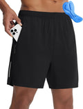baleaf Men's 7" Mountain Bike Shorts 4D Padded Loose-fit MTB Cycling Riding Bicycle Biker Short Zipper Pockets