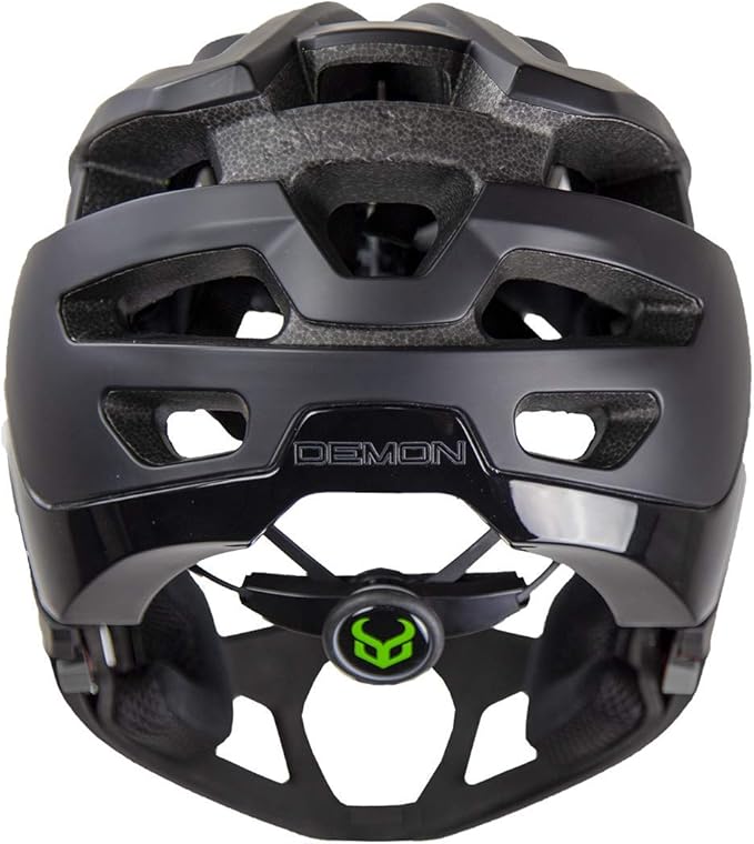 Demon United FR Link System Mountain Bike Helmet Fullface with Removable Chin Guard- Includes Head Cinch Adjuster and Padded Cheek Fit Kit
