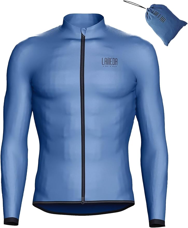 LAMEDA Cycling Jacket for Men Women, Windproof Lightweight Packable Cycling Windbreaker Bicycle Clothing Jacket
