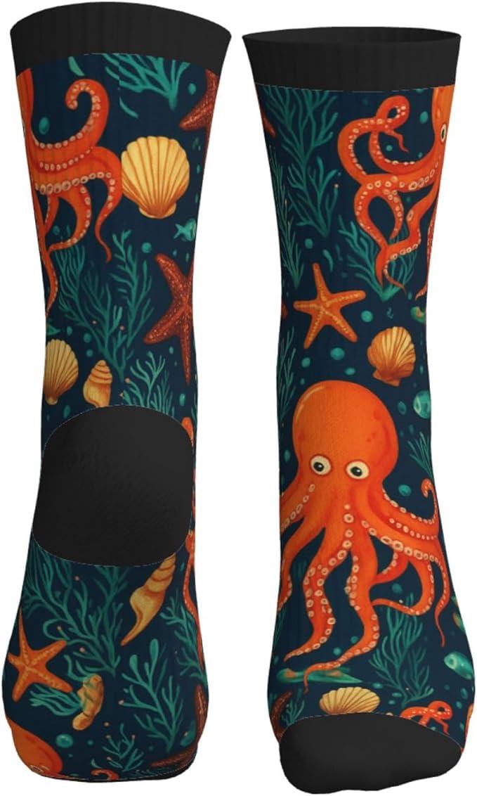Crew Athletic Socks Funny Crazy Casual Sports Novelty Dress Socks for Women Men Running Hiking