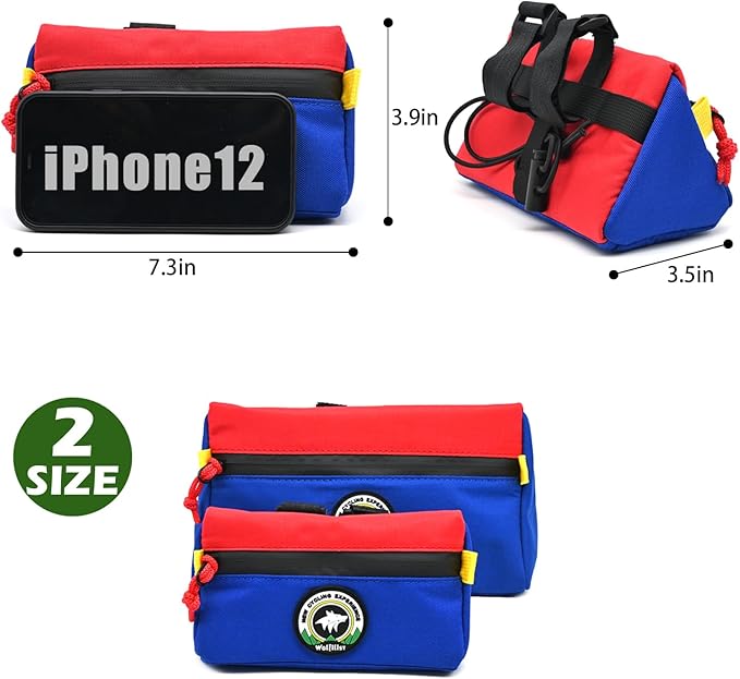 Bike Handlebar Bag,Kids Bicycle Front Basket Pack,Waterproof Bikes Bag,Small Bicycle Handle Bar Bag for Boys Girls Men Women