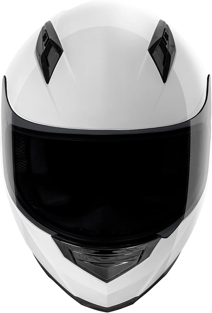 VCAN VX Lightweight Full Face Motorcycle Street Bike Helmet with Extra Tinted Visor, Coolmax Technology & OTG Ready, DOT Approved