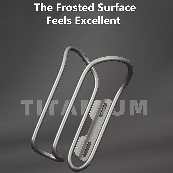 Titanium Bike Water Bottle Cages, 2-Pack, Lightweight and Durable Alloy Holder for MTB and Road Bicycles - Silver (01 2Pack)