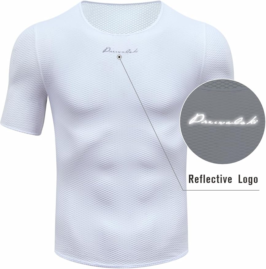 Przewalski Men’s Sleeveless Cycling Undershirt Quick Dry Bike Base Layer Vests Breathable Bicycle Jerseys Biking Tank Tops