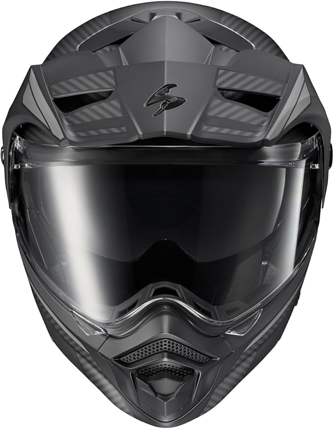 ScorpionEXO AT960 Modular Adventure Street Motorcycle Helmet with Bluetooth Ready Speaker Pockets DOT ECE Approved Monk (Phantom - Medium)
