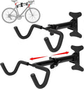 Bike Rack Garage, Bike Wall Mount, Bike Wall Mounted Holder Hook, Heavy-Duty Adjustable Bike Wall Rack, Hang Your Road, Mountain or Hybrid Bikes in Garage or Home, With EVA Foam Padded (2 Pack)