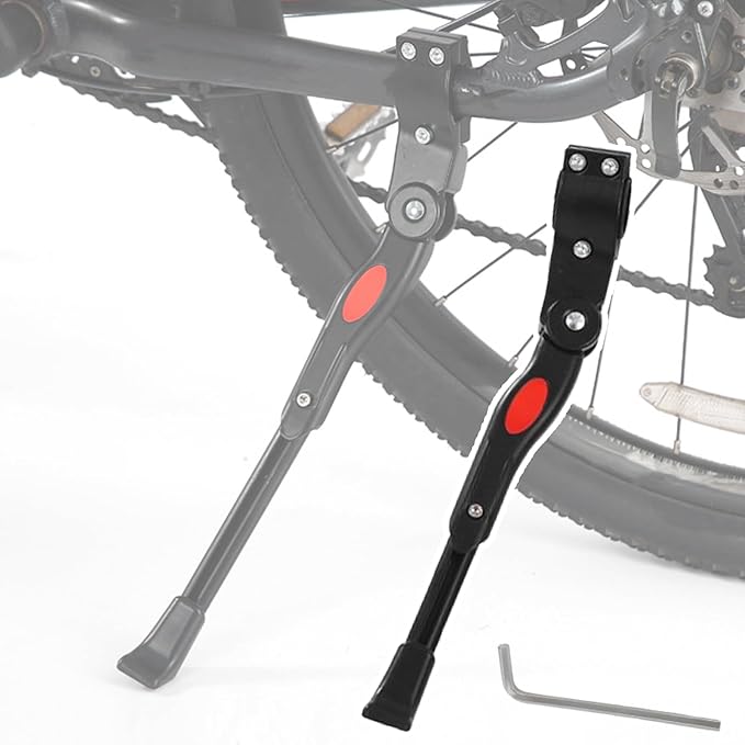 Bike Kickstand for Specialized Rockhopper Rockhopper Comp Rockhopper Elite, Aluminum Adjustable Kickstand Foot Side Stand Suppor Rear Side Bicycle Stand with Non-Slip Rubber Foot,C
