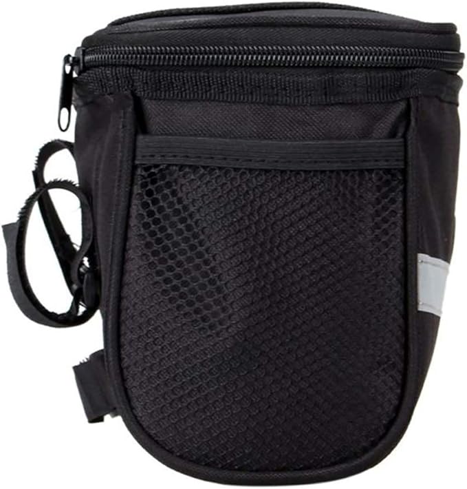 Bike Bags Handlebar Large Capacity Waterproof Bicycle Front Handlebar Storage Bag Cycling Pouch Black
