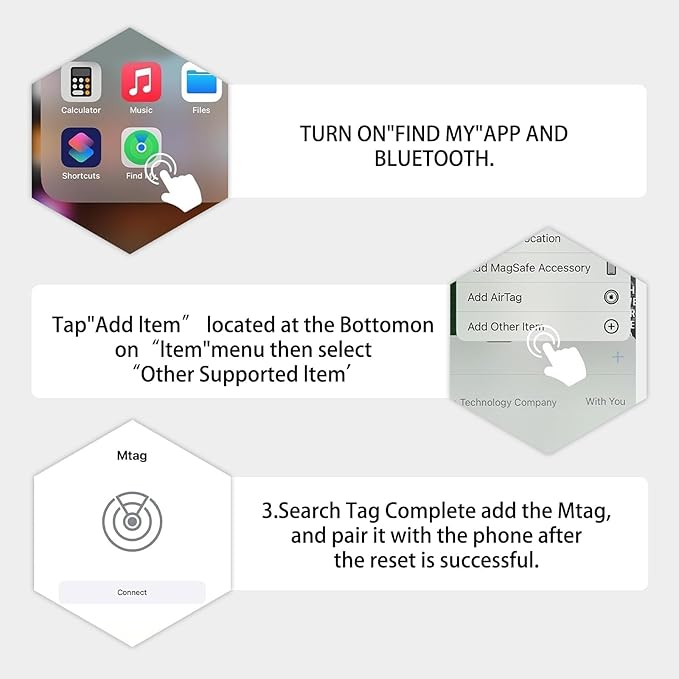 GPS Tracker for Vehicles,Magnetic Waterproof Car Tracker, No Monthly fees, Mini Portable GPS Tracker for Cars, Trucks, Motorcycle, Anti-Theft (GPS Tracker Ear for Apple)