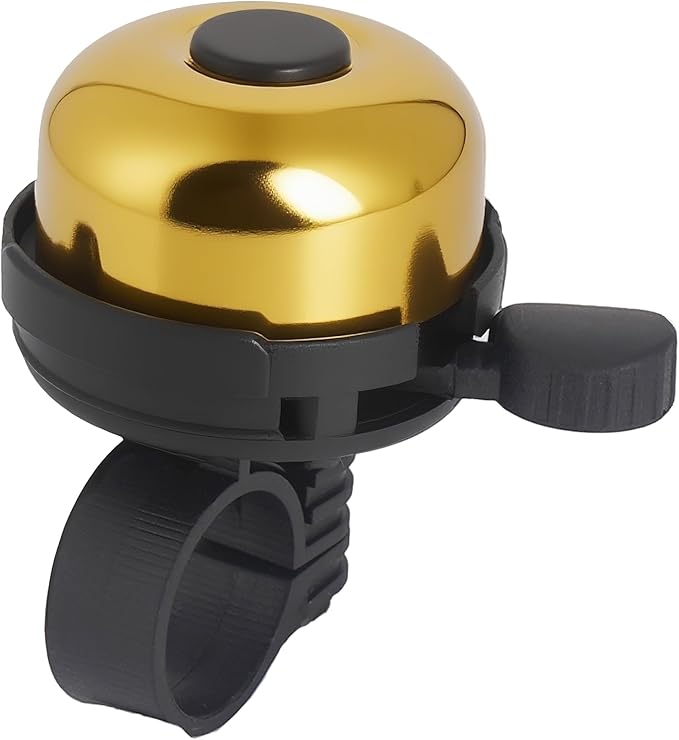 Bike Ring Bell for Adult & Kids – Loud Clear Sound Bicycle Bell, Classic Metal Design, Easy Installation Fits Mountain, Road, Folding Bikes & Scooters