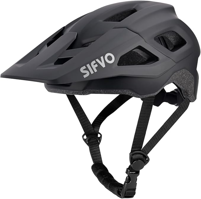Bike Helmets for Men and Women, Mountain Bike Helmet with Extended Visor Helmets for Adults Adjustable & Comfortable Bicycle Helmet Road Bike Helmet 55-61cm