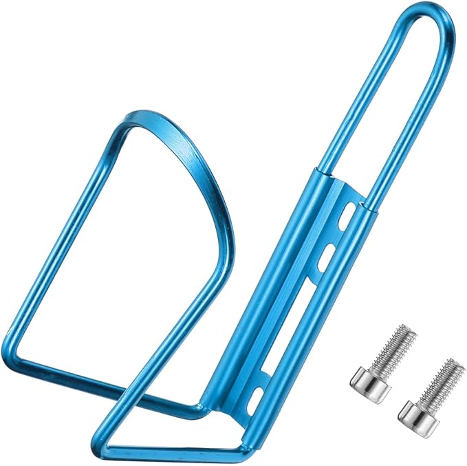HARFINGTON Bicycle Water Bottle Cage Lightweight Aluminum Basic Bike Universal Water Bottle Holder Mount with Screws for Mountain Road Gravel