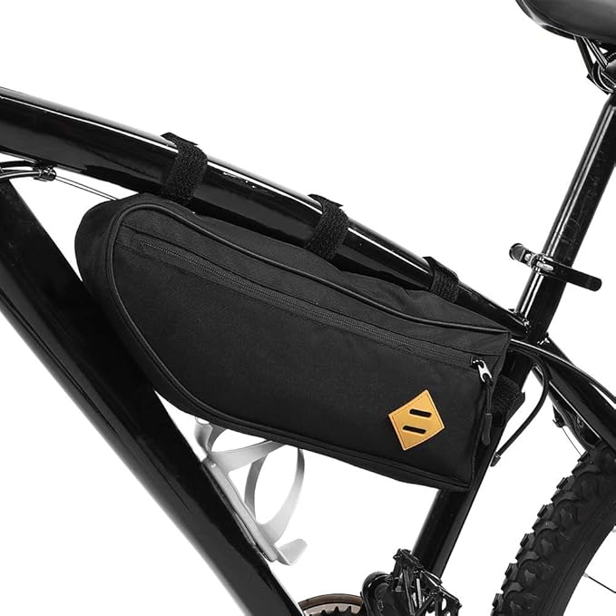 Bike Frame Bag, Waterproof Cycling Front Top Tube Bag Bike Phone Pouch Bag Large Capacity Front Storage Pack for Road Mountain Bike(L)