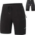 X-TIGER Men's Mountain Bike Shorts 5D Padded Loose-fit Biking Riding Cycling Bicycle Biker Zipper Pockets Quick-Dry