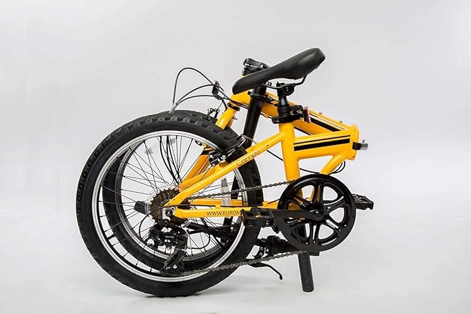 ZiZZO Campo 20 inch Folding Bike with 7-Speed, Adjustable Stem, Light Weight Frame