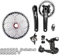 Bicycle Transmission kit,1x10 Speed MTB Derailleurs Shifter Groupset Bike Crankset 11-50T Cassette Flywheel 10 Speed Chain for MTB Mountain Bike