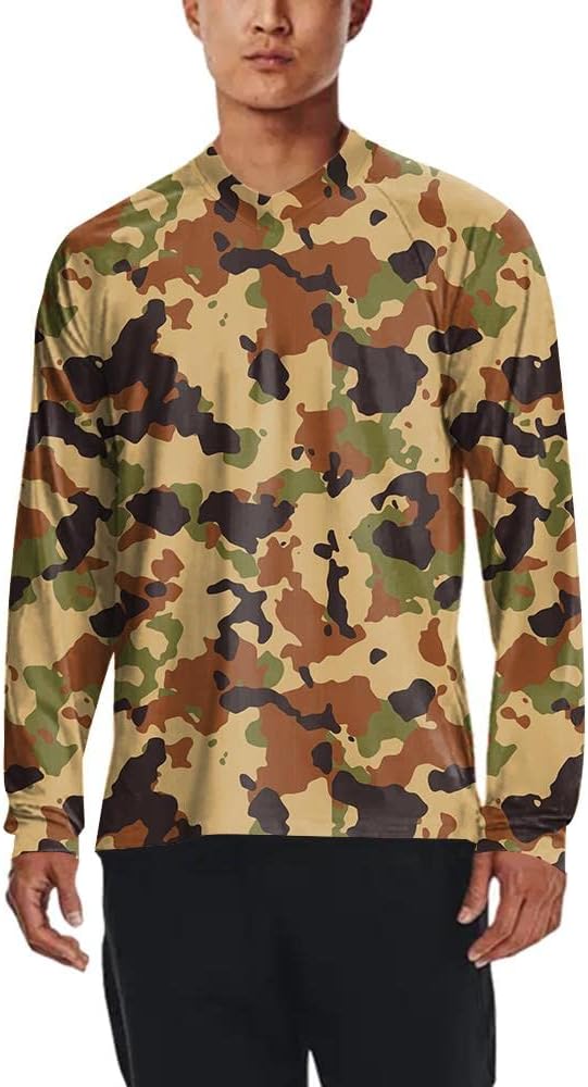 Men's MTB Shirt Long Sleeve Off-Road Motocross Cycling Jersey Mountain Bike Shirts Quick-Dry Moisture Wicking