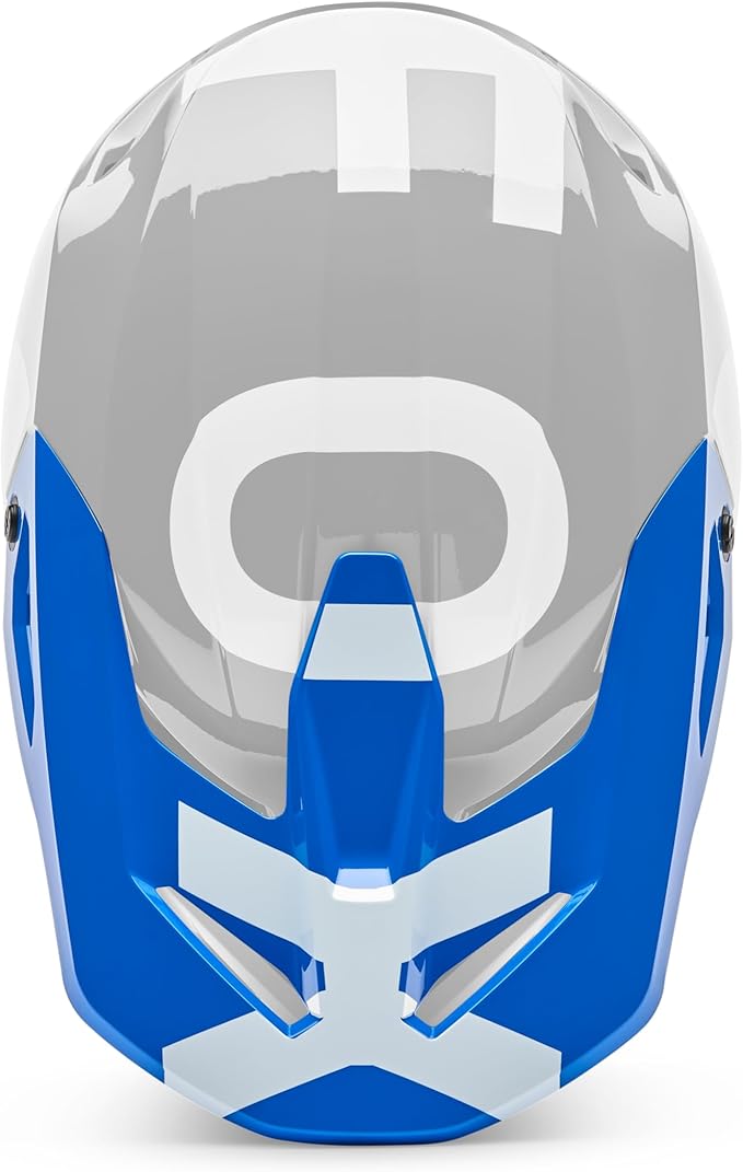 Fox Racing V1 Helmet Motocross Dirt Bike Visor, Blue Shield, X-Small