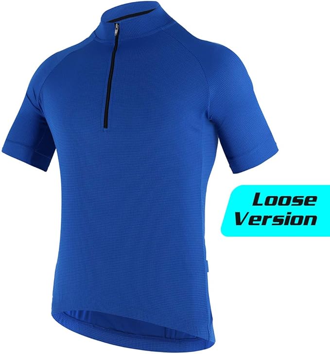 CATENA Men's Cycling Jersey Short Sleeve Shirt Running Top Moisture Wicking Workout Sports T-Shirt