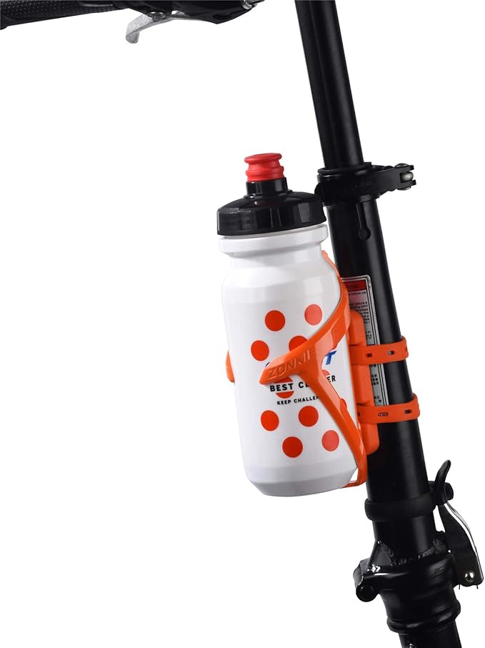 ZONKIE Bike Bottle Cage Mounting Base, Cup Mounting Base for Many Kinds Bikes, Fits Most Stroller Drink Holder, Silicone Material, Many Colors are Available.